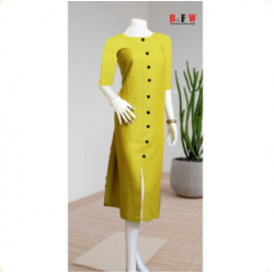 women Middel Button kurtis