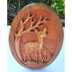 Spotted deer wall decor/S.JAYASINGHA WOOD CRAFT. Spotted deer wall decor/S.JAYASINGHA WOOD CRAFT.