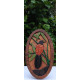 GREEN BILLED COUCAL WALL DECOR/S.JAYASINGHA WOOD C
