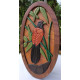 GREEN BILLED COUCAL WALL DECOR/S.JAYASINGHA WOOD C