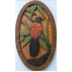 GREEN BILLED COUCAL WALL DECOR/S.JAYASINGHA WOOD C