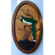 RED FACED MALKOHA WALL DECOR/S.JAYASINGHA WOOD CRA RED FACED MALKOHA WALL DECOR/S.JAYASINGHA WOOD CRA