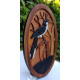 GREY HORNBIL WALL DECOR/S.JAYASINGHA WOOD CRAFT.