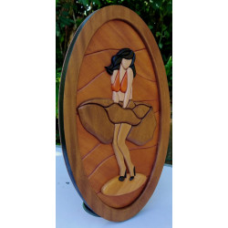 MARILYN MONROE WALL DECOR/S.JAYASINGHA WOOD CRAFT.