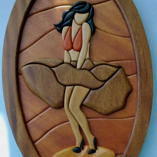 MARILYN MONROE WALL DECOR/S.JAYASINGHA WOOD CRAFT.
