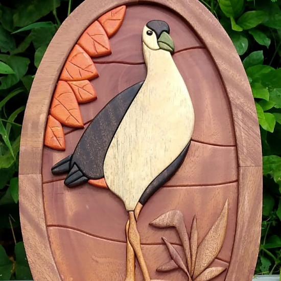 WHITE BREASTED WATER HEN WALL DECOR/S.JAYASINGHA W WHITE BREASTED WATER HEN WALL DECOR/S.JAYASINGHA W