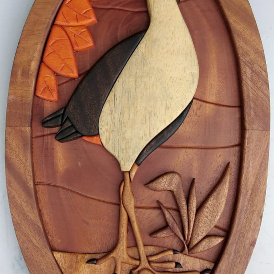 WHITE BREASTED WATER HEN WALL DECOR/S.JAYASINGHA W WHITE BREASTED WATER HEN WALL DECOR/S.JAYASINGHA W