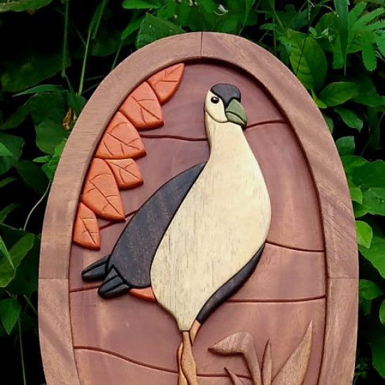 WHITE BREASTED WATER HEN WALL DECOR/S.JAYASINGHA W WHITE BREASTED WATER HEN WALL DECOR/S.JAYASINGHA W