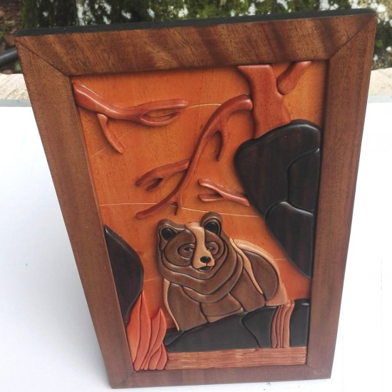 BEAR WALL DECOR/S.JAYASINGHA WOOD CRAFT.