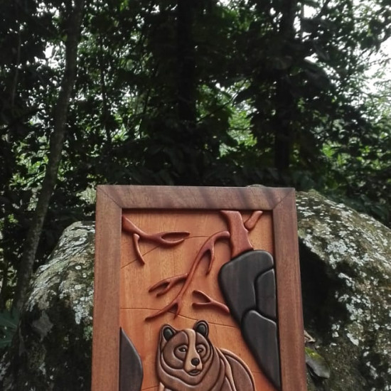BEAR WALL DECOR/S.JAYASINGHA WOOD CRAFT.