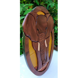 ELEPHANTS WALL DECOR/S.JAYASINGHA WOOD CRAFT.