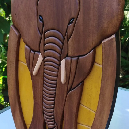 ELEPHANTS WALL DECOR/S.JAYASINGHA WOOD CRAFT.