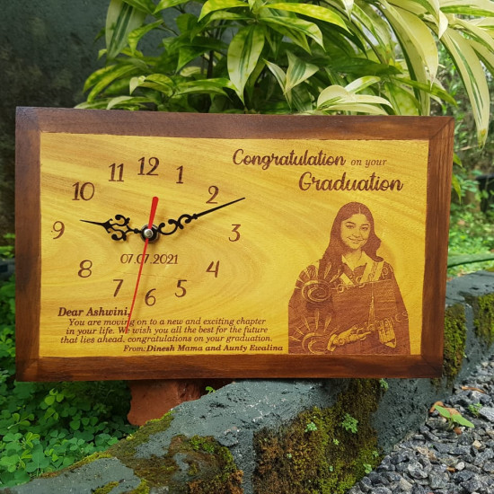 Personalized Engraved Wooden Photo Plaque