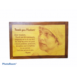 Personalized Engraved Wooden Photo Plaque