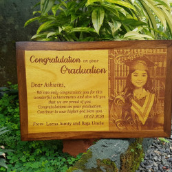 Personalized Engraved Wooden Photo Plaque