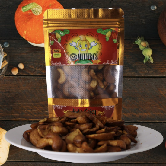 Mithra's Hot & Spicy Cashew (100g) Mithra's Hot & Spicy Cashew (100g)