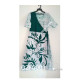 White and Green Wraparound Frock White and Green Wraparound Frock