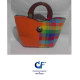 BATIK HAND BAG with (wooden handle)