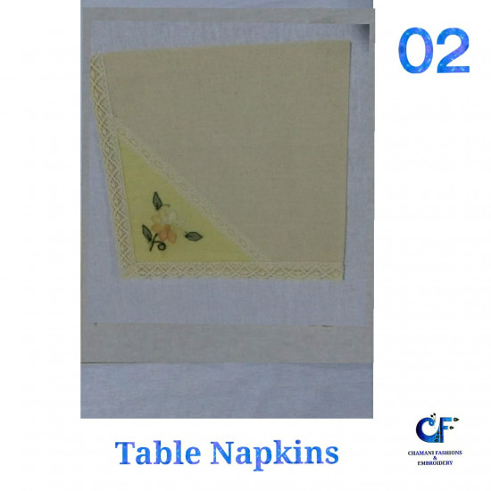 Hand embroidery napkins