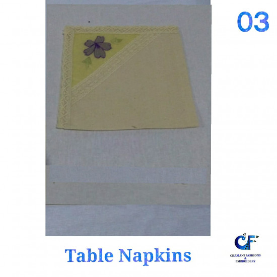 Hand embroidery napkins