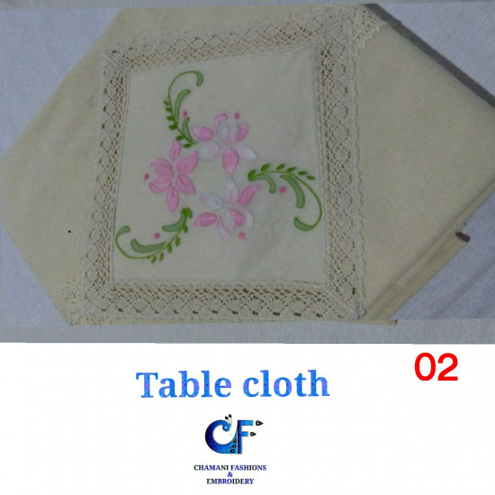 Shadow work table cloth (6 chairs )