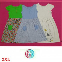 GIRL FROCK KNITTED - 2 EXTRA LARGE