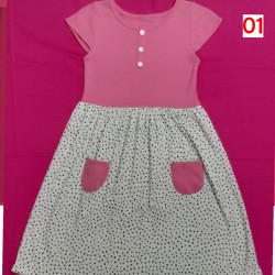 GIRL FROCK KNITTED - 2 EXTRA LARGE