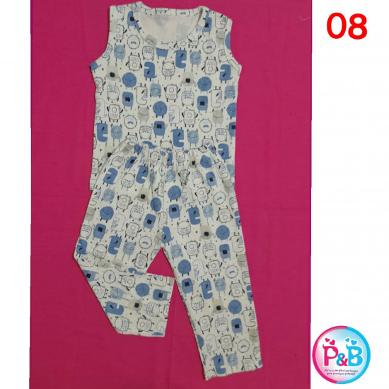 PIJAMA SLEEVLESS -MEDIUM SIZS