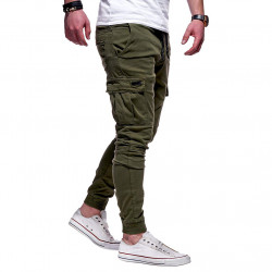 Men Solid Color Casual Sports Jogging Pants