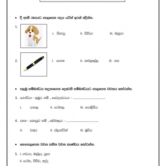 Sinhala & English type setting