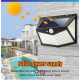 Outdoor 100 LED Solar Power Wall Light