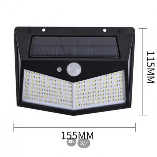 Outdoor 100 LED Solar Power Wall Light
