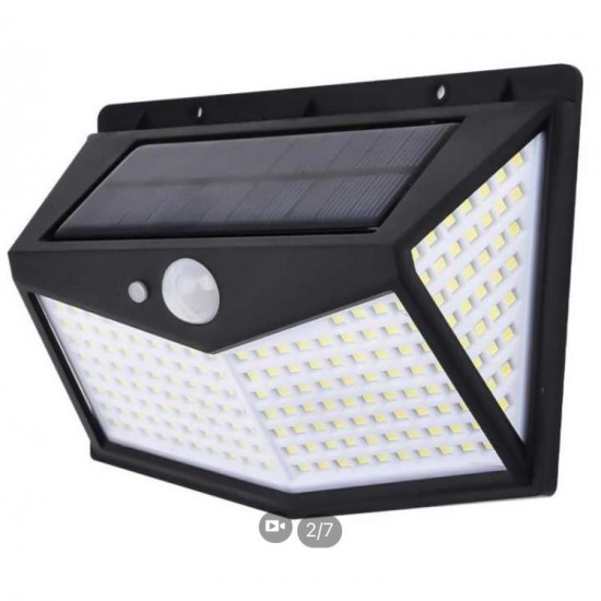Outdoor 100 LED Solar Power Wall Light