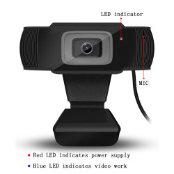 30 degrees USB 2.0 PC Camera 1080P