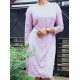 Boat neck long sleeves short frock Boat neck long sleeves short frock