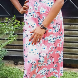 Square neck Short Frock Design Floral