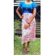 Square neck Short Frock Design Floral Square neck Short Frock Design Floral