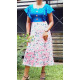 Square neck Short Frock Design Floral Square neck Short Frock Design Floral