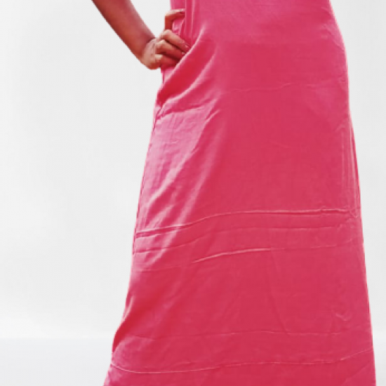 3/4 Sleeves A line long Frock Design