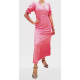 3/4 Sleeves A line long Frock Design