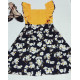 Square neck Short Frock Design Floral Square neck Short Frock Design Floral