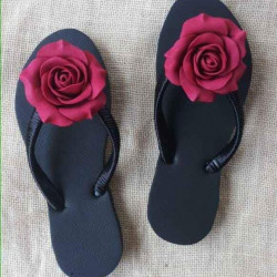 New Rose Design Hand Made Ladies Slippers