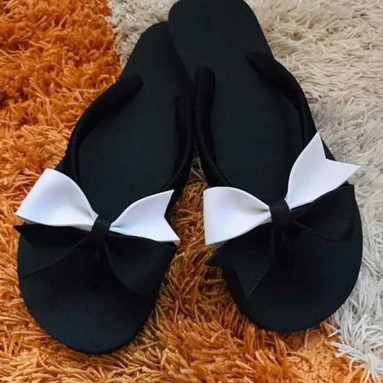 New Bow Design Hand Made Ladies Slippers