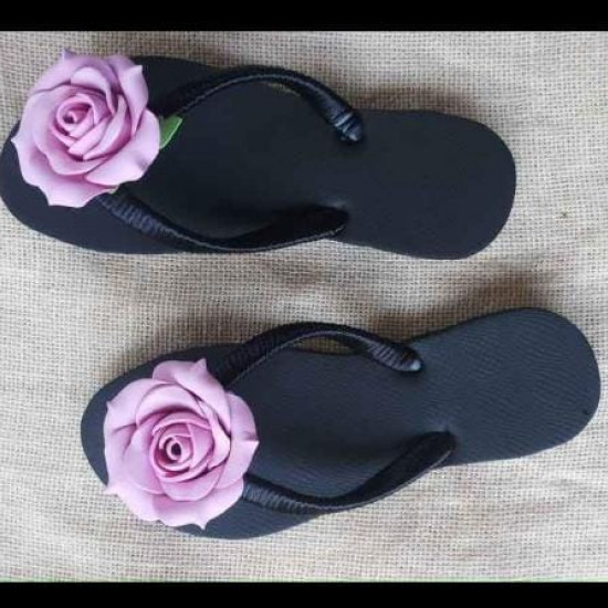 New Rose Design Hand Made Ladies Slippers