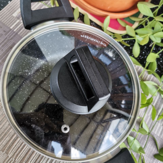 Non-stick Casserole with glass lid 18CM/Kavi Store
