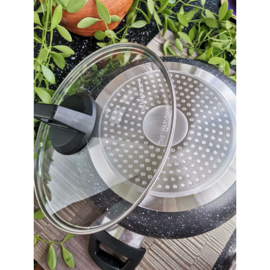 Non-stick Casserole with glass lid 24CM/Kavi Store