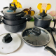Non-stick Cookware set with glass lid/Kavi Store