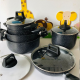 Non-stick Cookware set with glass lid/Kavi Store