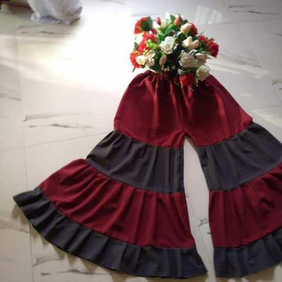 SKIRT PLAZO WITH FRILLED SKIRT PLAZO WITH FRILLED