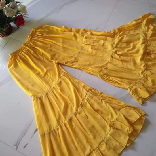 SKIRT PLAZO WITH FRILLED SKIRT PLAZO WITH FRILLED